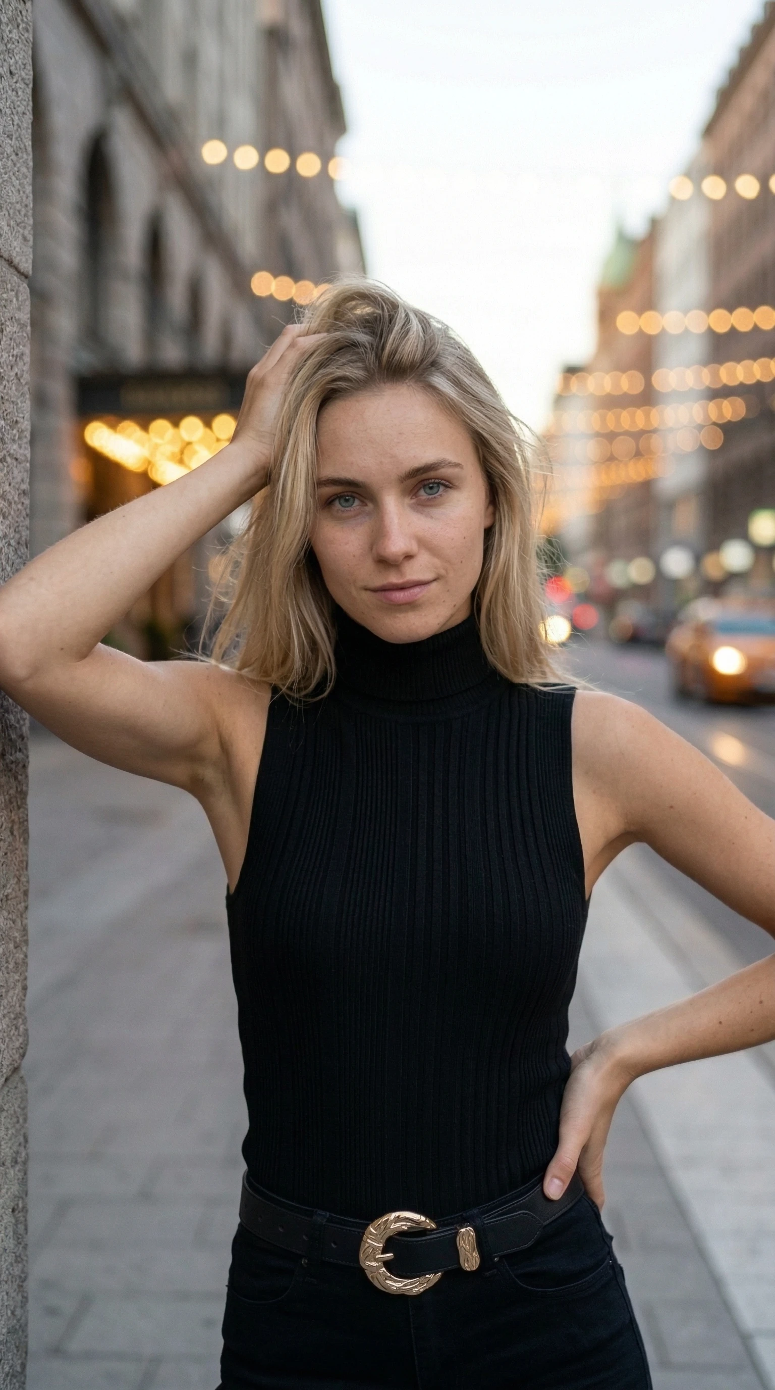 Polera Sin Mangas Estilo Europeo - Vista alternativa | Drizzary Store