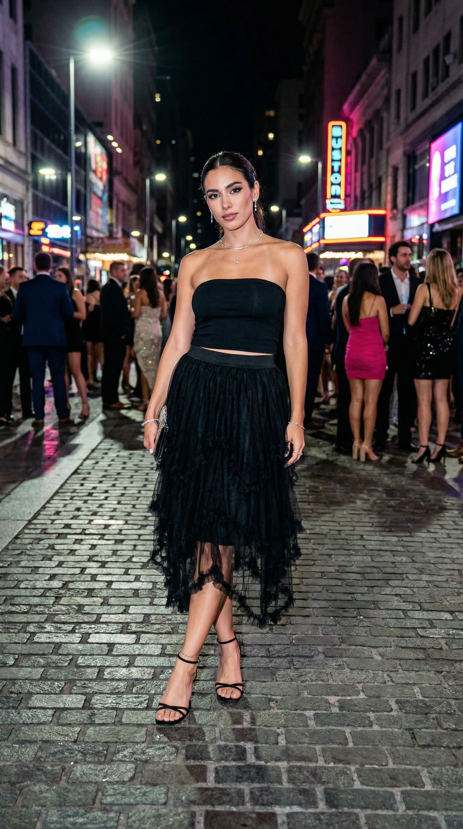 Pollera "Midnight Tul" - Vista alternativa | Drizzary Store