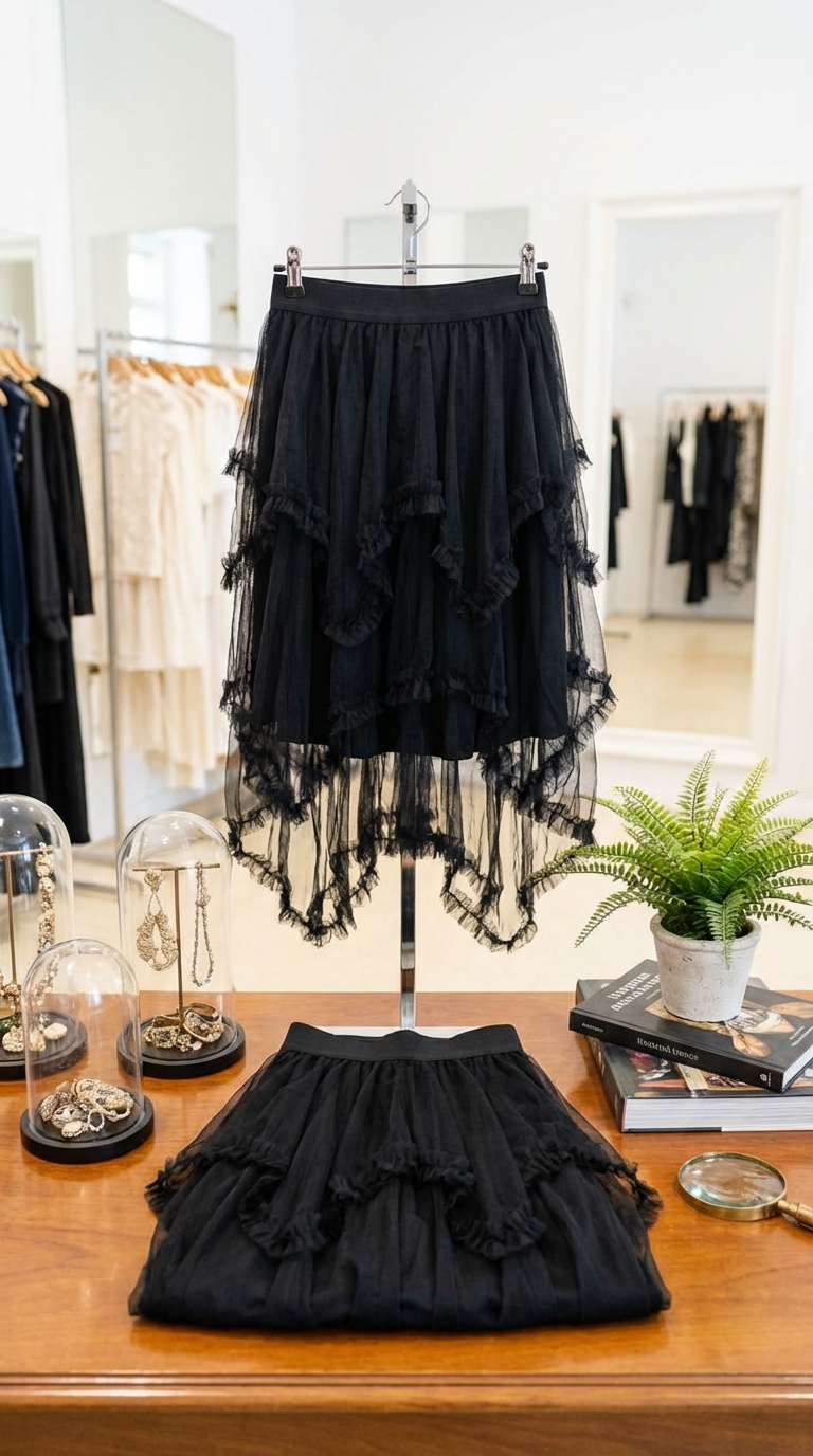 Pollera "Midnight Tul" - Vista 3 | Drizzary Store