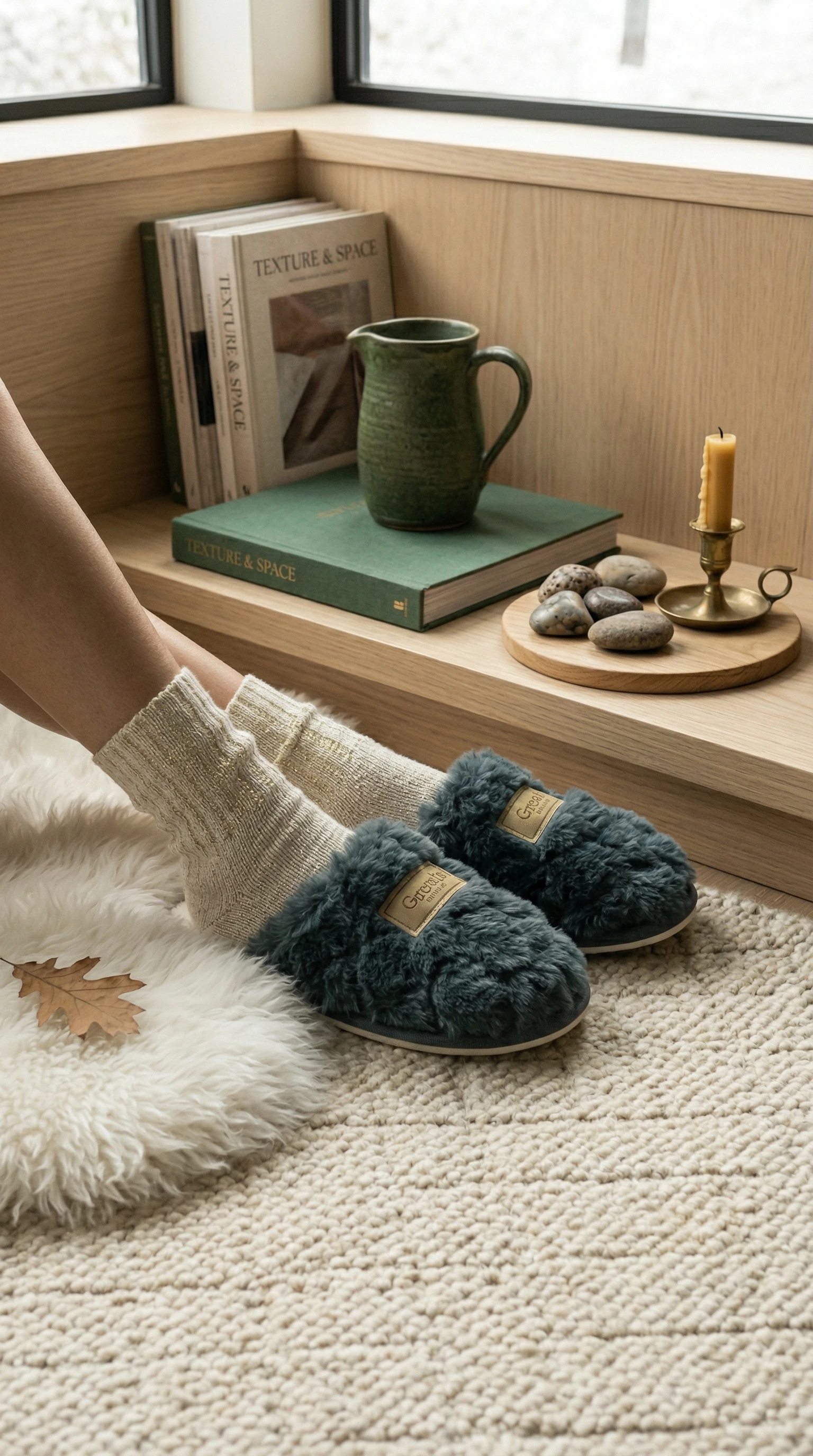 Pantuflas Peluditas Suaves - Vista 3 | Drizzary Store