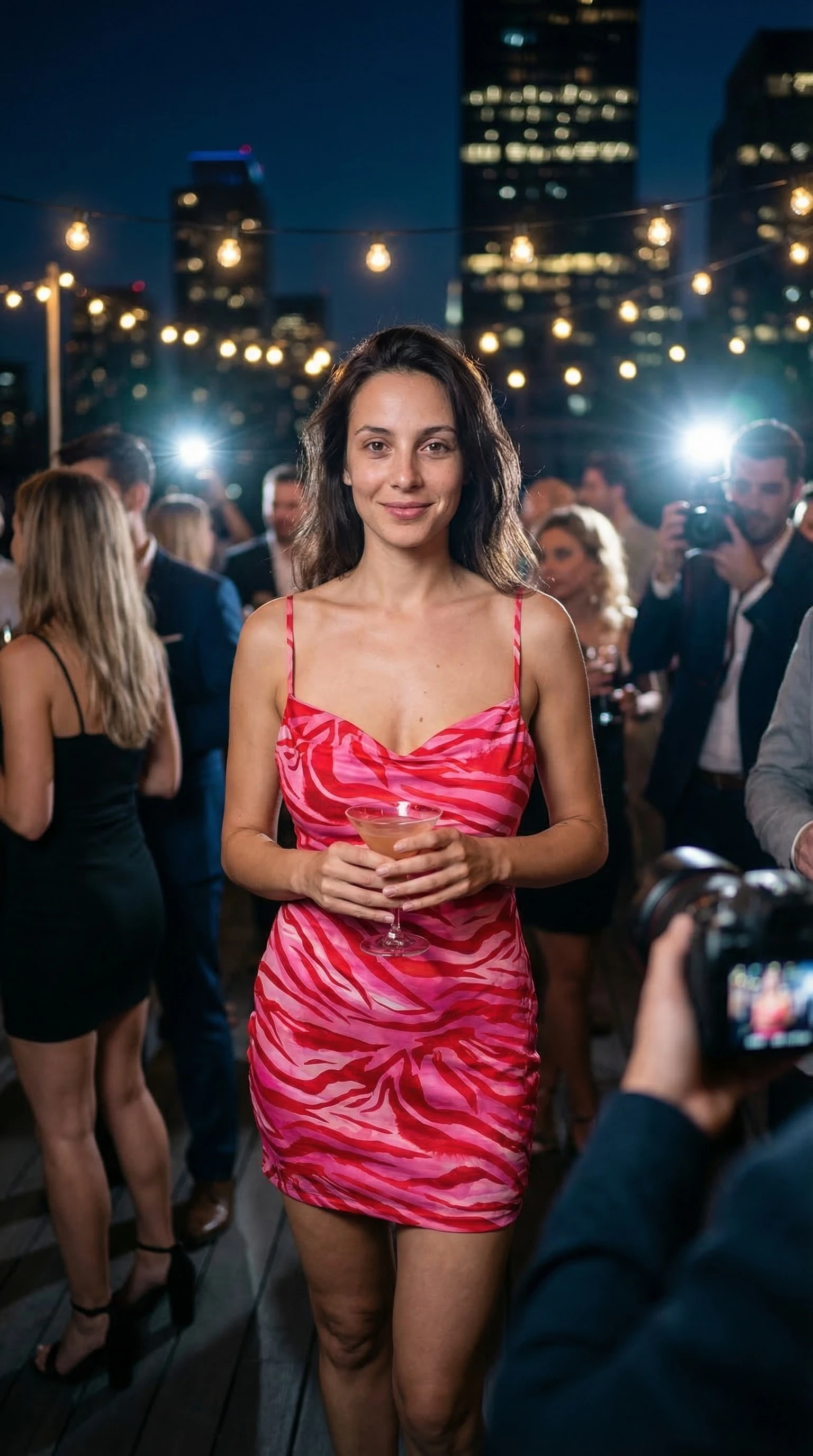 Vestido Cowl Cebra Pink - vestidos | Drizzary Store