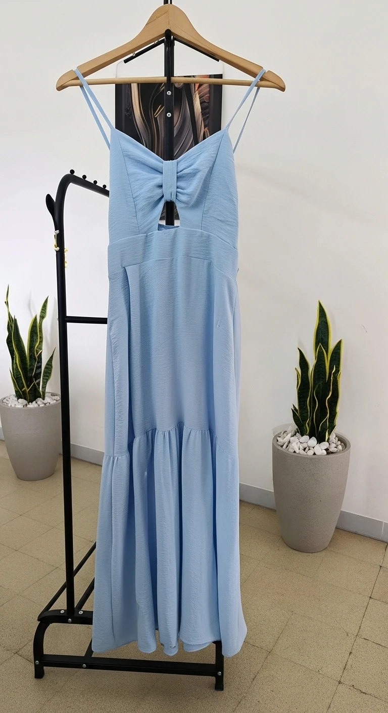 Vestido Celeste - Vista 3 | Drizzary Store